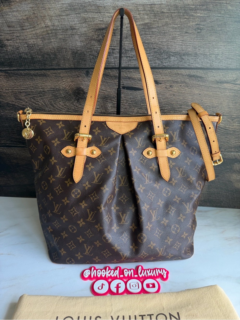 Authentic Louis Vuitton Palermo GM Monogram Great Used Condition